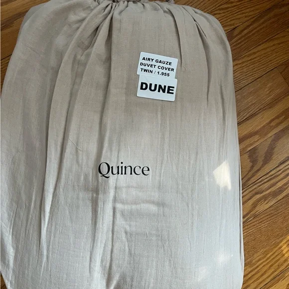 NWT QUINCE Airy Gauze Duvet Cover Twin Dune